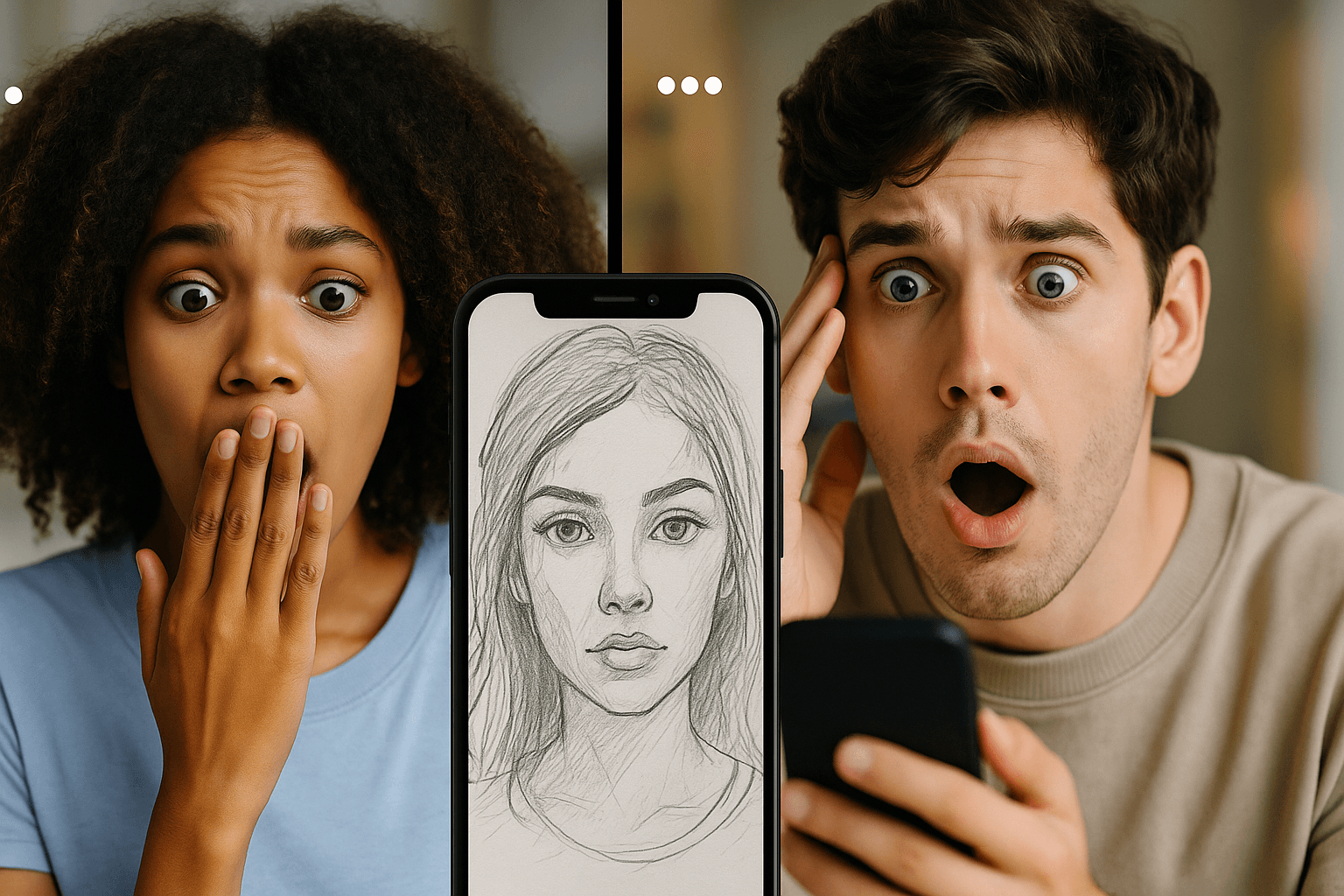 TikTok comparison showing Starla soulmate drawing matched with real partner